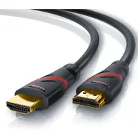 CSL HDMI Kabel 2.0b - 4k 60Hz Ultra HD - Ethernet - Highspeed - Full HD - 3D - ARC - 3 fach geschirmt