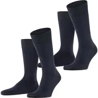 Falke Socken Happy Herren Dark Blue (2er-Pack)-Schuhgröße 39 - 42