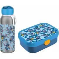 Mepal Lunchbox "Lunchset mit Thermoflasche Campus 2er Set", bunt (stitch), B:2cm H:2cm L:2cm, Kunststoff, Lebensmittelaufbewahrungsbehälter, Lunchbox, Spülmaschinengeeignet