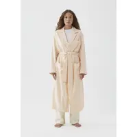 Tekla Unisex Flannel, Dressing Gown Moondust Größe: XL | Nachtwäsche Outlet | Unisex