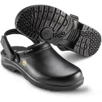Sika Arbeitsschuh Fusion ESD offener Clog mit Fersenriemen Schwarz-42