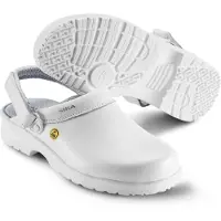 Sika Arbeitsschuh Fusion ESD offener Clog mit Fersenriemen Weiß-35