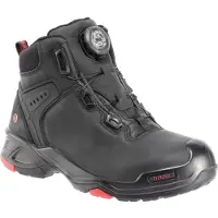 BAAK Sicherheitsstiefel Braxton Gr.41 schwarz/rot Leder S3 SRC HRO EN20345