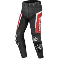 Berik Misle Schwarz Weiß Rot Motorrad Lederhose Größe 60
