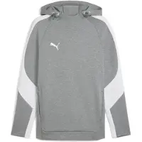 Puma Teamevostripe Hoody medium gray heather-silver-white (33) M