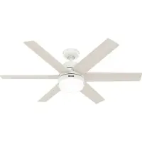 HUNTER FANS DC Deckenventilator Arete Weiss mit Licht & Fernbedienung