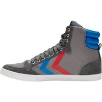 Hummel Slimmer Stadil High Sneaker Schuhe grau/blau/rot 063511-0528, Schuhgröße:46 EU