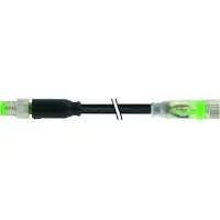 Murr Elektronik M8 St. 0° M8 Bu. 0° LED PUR-OB 3x0.25 UL,CSA+schleppk. 1m