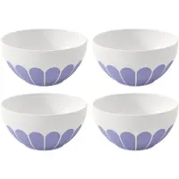 Villeroy & Boch Müsli Schüssel Fleur White / Purple Ø14cm (4er-Set)