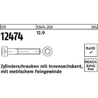 Industrial Quality Supplies Zylinderschraube ISO 12474 m.Innensechskant M 10 x1 x 90 12.9