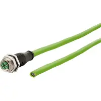 METZ CONNECT 142M2X20100 - 10 m - Cat6a - M12 - Grün