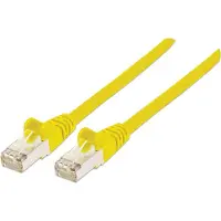 Intellinet Premium Netzwerkkabel, Cat6, S/FTP, 100% Kupfer, Cat6-, LS0H, RJ45-Stecker/RJ45-Stecker, 15,0 m, gelb, 15 m, Cat6, S/FTP (S-STP), RJ-45, RJ-45, Gelb