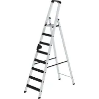 MUNK Günzburger Steigtechnik Stufen-Stehleiter einseitig begehbar mit clip-step relax 9 Stufen