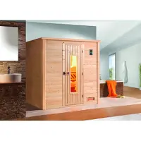 Weka Premium-Massivholzsauna 45 mm BERGEN 1 HT x B x T x H x 196 x 145 x 205