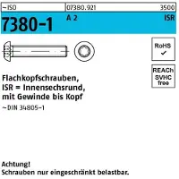 Hörger & Geßler Flachkopfschraube ISO 7380-1 m.Innensechsrund VG M 8 x 30 -T40 A 2