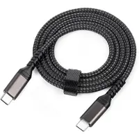 INF USB-C zu USB-C Kabel 5A/20V PD 100W Ladegerät Schwarz 2 m
