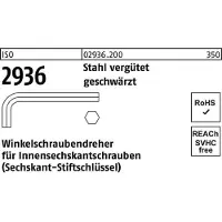 Hörger & Geßler Winkelschraubendreher ISO 2936 Innen-6-kant SW 0,7 Stahl vergütet geschwärzt