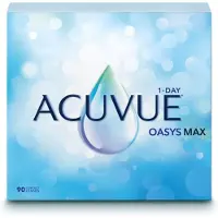 Acuvue Oasys Max 1-Day (90er Packung) Tageslinsen (-5.5 dpt & BC 8.5) mit UV-Schutz für Allergiker & trockenere Augen