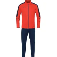 Jako Kinder Trainingsanzug Polyester Power M9123-375 116 - Flame/Marine - 116
