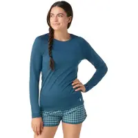 Smartwool Unterhemd Classic All-Season Merino Base Layer Long Sleeve Boxed Damen Twilight Blue-XL