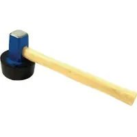 HAROMAC Plattenlegerhammer 1500 g rund (anvulkanisiert)