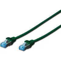 Digitus CAT 5e SF-UTP Patchkabel Cu PVC AWG 26/7 Länge 5 m Farbe Grün
