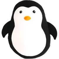 Kikkerland nackenkissen Zip & Flip junior 36 cm Polyester schwarz
