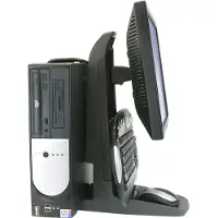 Ergotron Neo-Flex - Monitor-/Desktop-Ständer - Lift, sichere Klemmung - 38.1-61 cm (15"-24") - Schwarz
