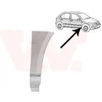 VAN WEZEL Kotflügel [Hersteller-Nr. 7625156] für Skoda