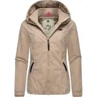 Ragwear Outdoorjacke "Dizzie" mit Kapuze Wasserdichte Übergangsjacke mit großer Kapuze