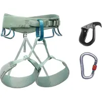 Black Diamond - Klettergurt-Set - W Momentum Harnss Pilot Package für Damen - Größe XL - Grün