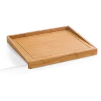 Zeller Tranchierbrett PRESENT, beige (natur), B:40cm H:4,5cm L:50cm, Bambus, Schneidebretter, Tranchierbrett, auch als Backbrett geeignet