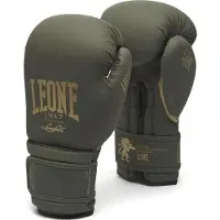 Leone1947 Black&gold Kunstleder-boxhandschuhe