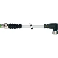 Murr Elektronik M8 St. 0° M8 Bu. 90° PUR 3x0.25 gr UL/CSA+schleppk. 3m