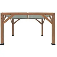 Westmann , Pergola Karl mit Lamellendach, braun, 396 x 335 x 251 cm (B x T x H)
