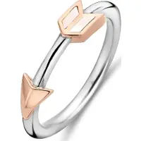 Ti sento Damen-Damenring 925er Silber Farbstein Ti Sento Milano Weiß