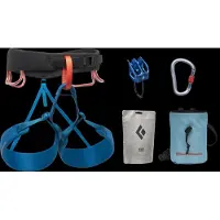 Black Diamond - Klettergurt-Set &ndash; Herren &ndash; M Momentum Harness Package - M Momentum Harness Package für Herren - Größe XS - Blau