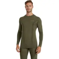 Falke Unterhemd Herren Wool-Tech Langarm Olive-M