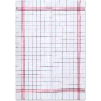 Dyckhoff 10 Geschirrtücher Karo rot 50,0 x 70,0 cm