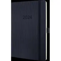 Sigel Wochennotiz-Kl. 2024 C2424 black, 2S/1W, SC, A5