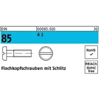 F. REYHER Nchfg. GmbH & Co. KG Flachkopfschraube DIN 85/ISO 1580 Schlitz M 4 x 16 A 2