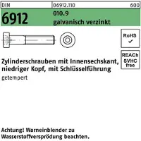 F. REYHER Nchfg. GmbH & Co. KG Zylinderschraube DIN 6912 m.Innensechskant M 6 x 12 010.9 galvanisch verzinkt