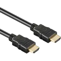 Goobay HDMI Kabel HDMI with Ethernet 4K 3D 2160p 5m Schwarz vergoldet