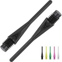 Bull's AXX Soft Tips Long 6mm(2BA), weiß / Inhalt 1 Stück