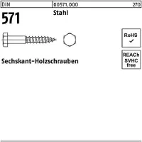 F. REYHER Nchfg. GmbH & Co. KG Sechskantholzschraube DIN 571 8 x 60 Stahl