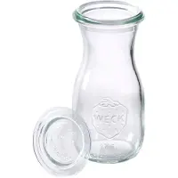 Aps Vorratsglas "6er Set Weck-Flaschen mit Deckel, Ø 5,5 cm, Höhe ca. 11,5 cm, 150 ml", (Set, 6 tlg.), aus Mamor