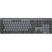 Logitech Master Series MX Mechanical - Tastatur - hinterleuchtet - kabellos - Bluetooth LE - QWERTY - US International - Tastenschalter: Linear - Graphite