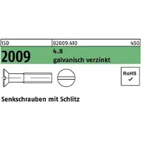 F. REYHER Nchfg. GmbH & Co. KG Senkschraube ISO 2009 m.Schlitz M 4 x 16 4.8 galvanisch verzinkt