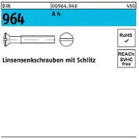 F. REYHER Nchfg. GmbH & Co. KG Linsensenkschraube DIN 964 Schlitz M 5 x 50 A 4