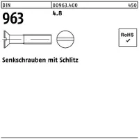 F. REYHER Nchfg. GmbH & Co. KG Senkschraube DIN 963 Schlitz M 10 x 100 4.8